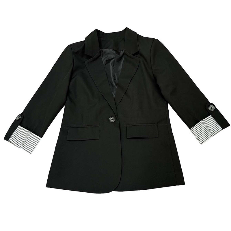 Women’s Casual Open Front Blazer – Long Sleeve Office Jacket