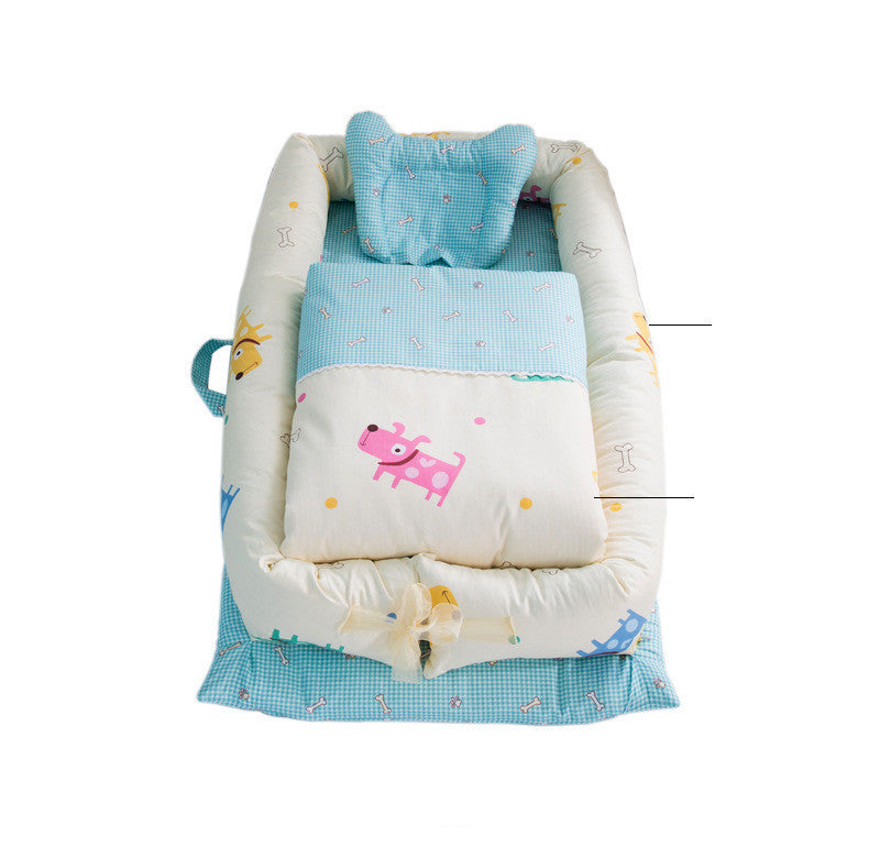 Foldable Portable Baby Crib – Anti-Pressure Newborn Travel Bed