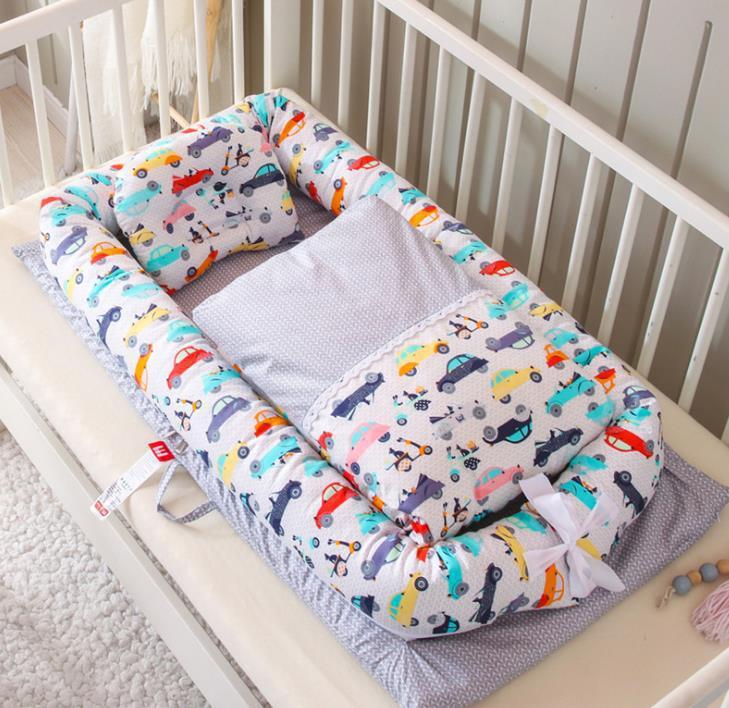Foldable Portable Baby Crib – Anti-Pressure Newborn Travel Bed