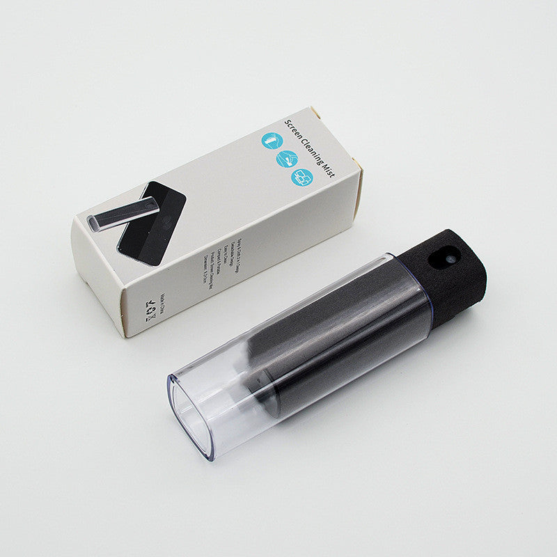 Portable Screen Cleaning Artifact – Spray Bottle with Integrated Wipe