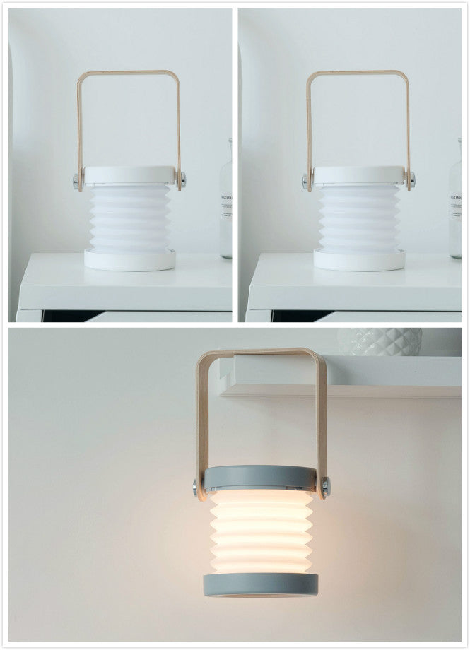 Foldable Touch Dimmable LED Night Light – Portable USB Rechargeable Lantern Lamp