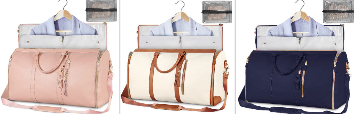 Women’s Large Travel Duffle Bag – Foldable Waterproof Tote & Suit Carrier