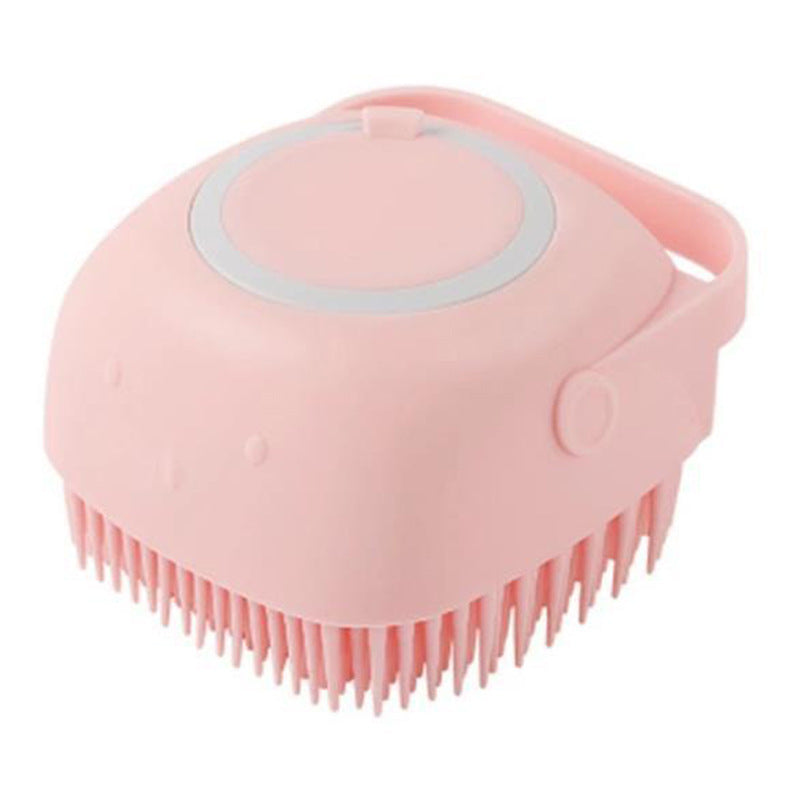 Silicone Pet Bath & Grooming Glove with Shampoo Dispenser