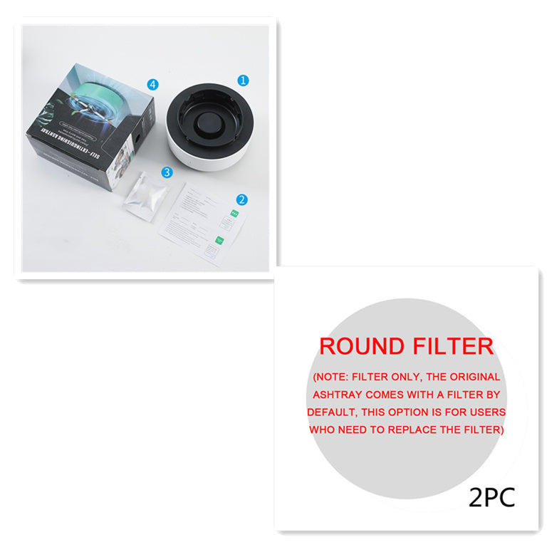 Smoke Removal Air Purification Ashtray – Automatic Anion Purifier for Home & Car