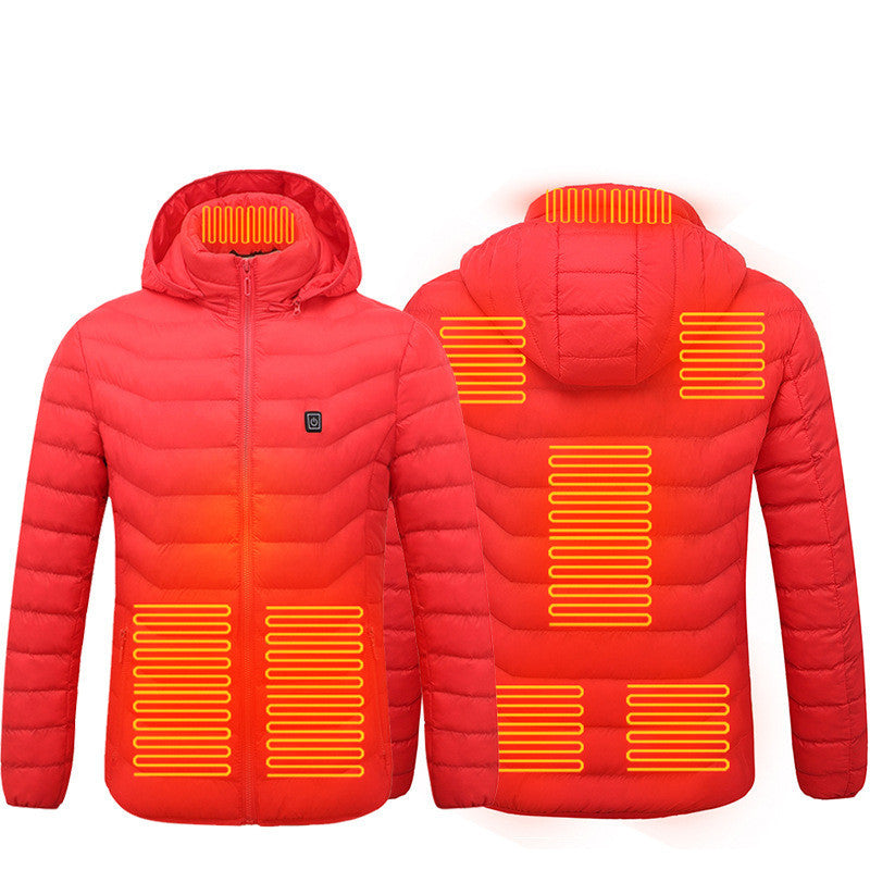 Heated USB Electric Jacket – Winter Thermal Cotton Coat for Men