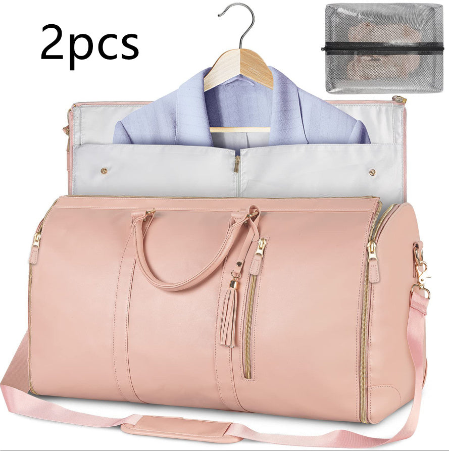 Women’s Large Travel Duffle Bag – Foldable Waterproof Tote & Suit Carrier