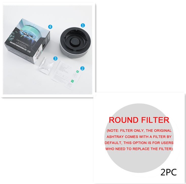Smoke Removal Air Purification Ashtray – Automatic Anion Purifier for Home & Car