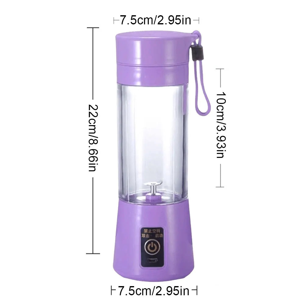 400ml Portable Electric Juicer Cup – USB Rechargeable Blender