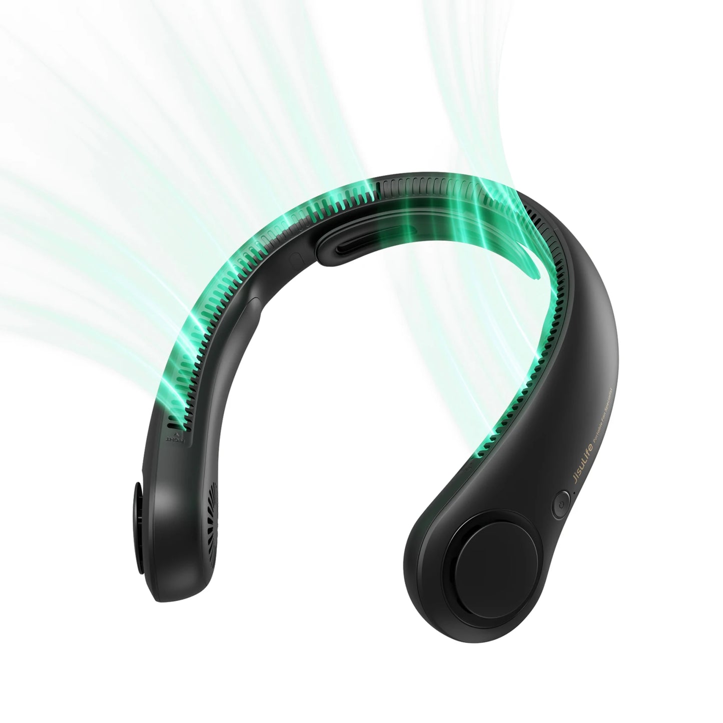 JISULIFE Upgraded Portable Neck Fan – 5000mAh, 5 Speeds, Hands-Free Cooling