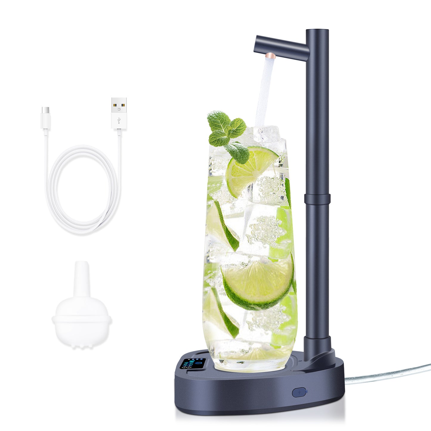 Automatic Water Dispenser with Stand – Rechargeable Bottle Pump with Extension Tube