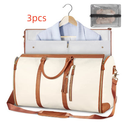 Women’s Large Travel Duffle Bag – Foldable Waterproof Tote & Suit Carrier