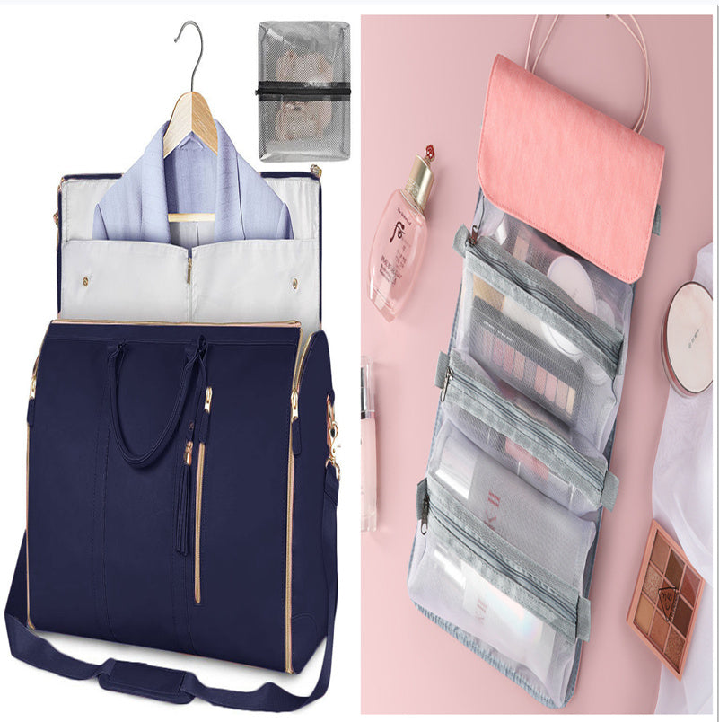 Women’s Large Travel Duffle Bag – Foldable Waterproof Tote & Suit Carrier