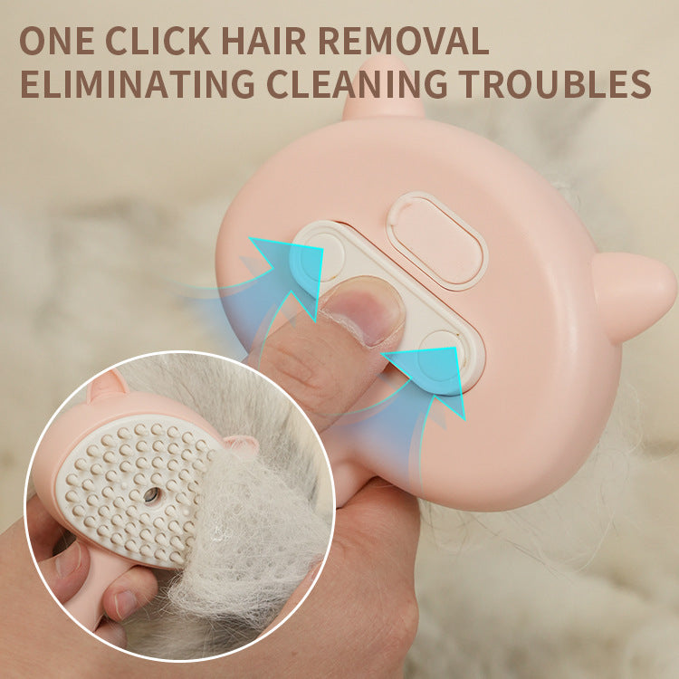 Multifunctional Pet Grooming Brush – Hair Cleaning & Mist Spray
