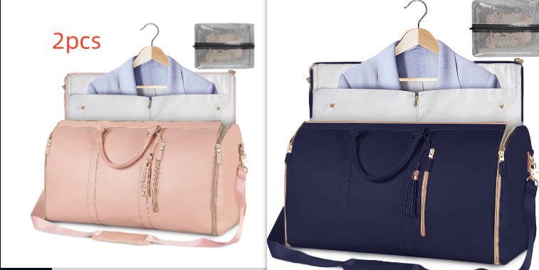 Women’s Large Travel Duffle Bag – Foldable Waterproof Tote & Suit Carrier