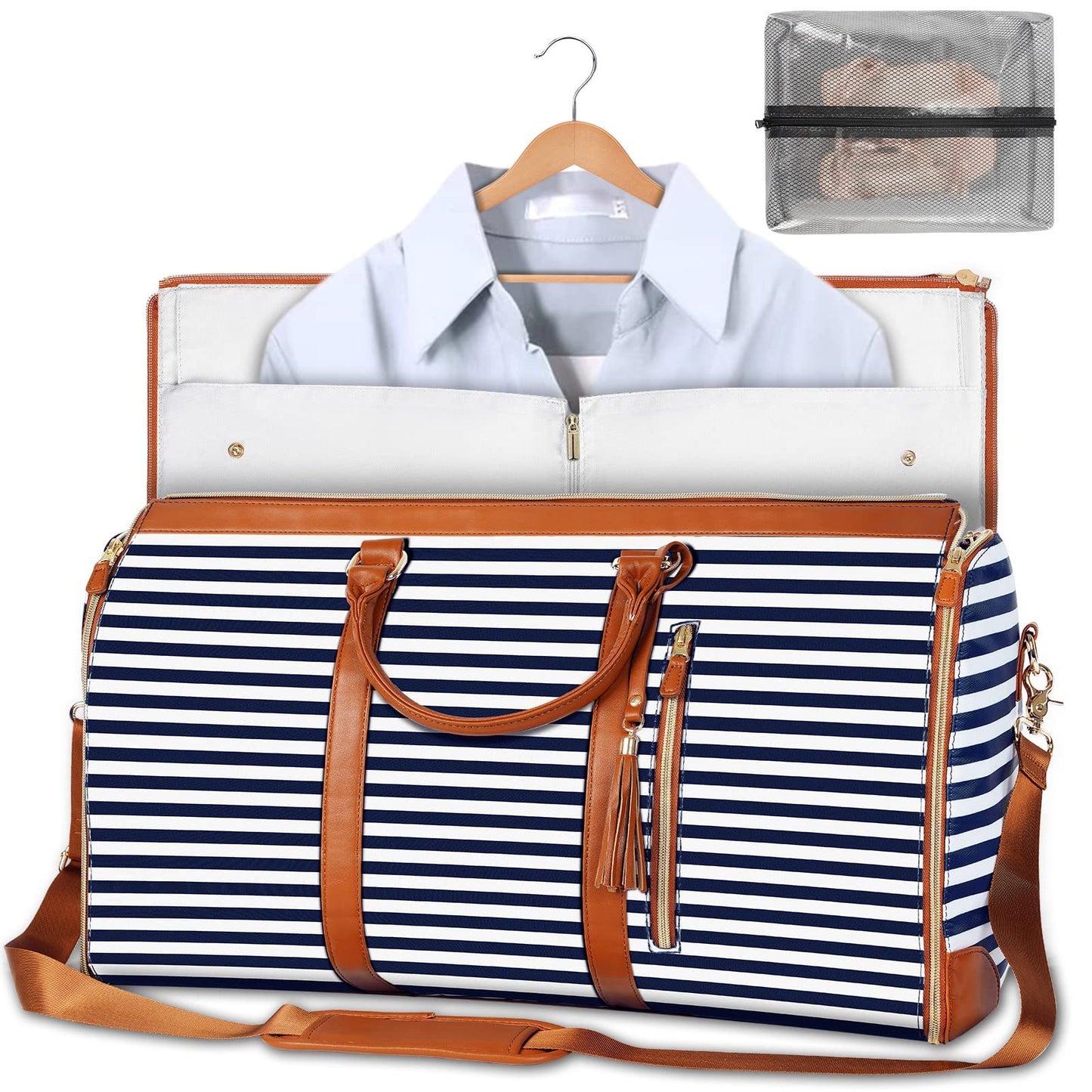 Women’s Large Travel Duffle Bag – Foldable Waterproof Tote & Suit Carrier