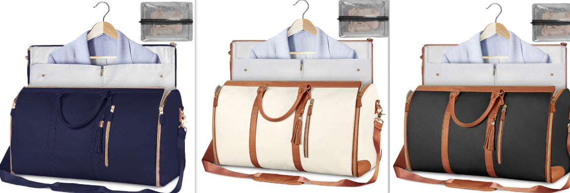 Women’s Large Travel Duffle Bag – Foldable Waterproof Tote & Suit Carrier