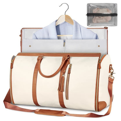 Women’s Large Travel Duffle Bag – Foldable Waterproof Tote & Suit Carrier