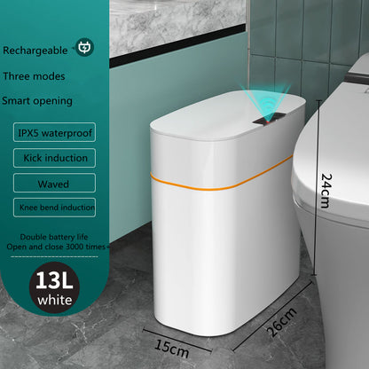 Smart Trash Can with Lid – Automatic Induction Dustbin for Bedroom, Kitchen & Car