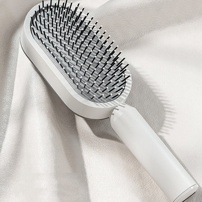Self-Cleaning Hair Brush with Scalp Massage