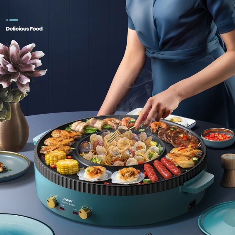 Multi-Function Hot Pot & BBQ Grill