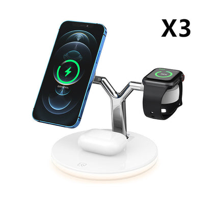 3-in-1 Magnetic Wireless Charger – 15W Fast Charging Station for Apple Devices