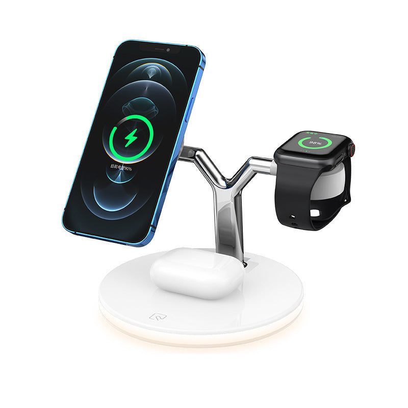 3-in-1 Magnetic Wireless Charger – 15W Fast Charging Station for Apple Devices