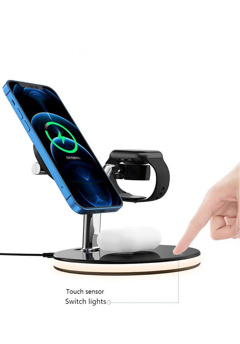 3-in-1 Magnetic Wireless Charger – 15W Fast Charging Station for Apple Devices