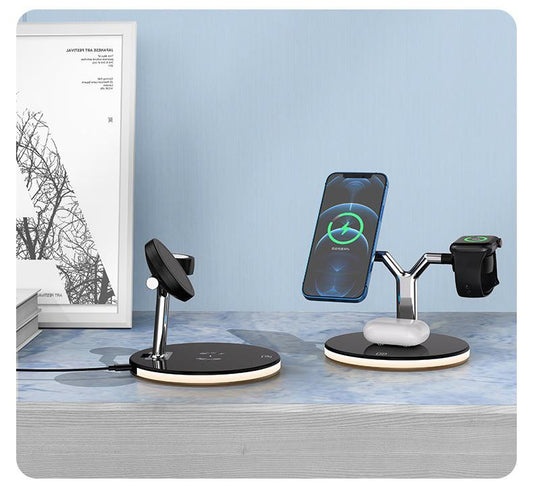 3-in-1 Magnetic Wireless Charger – 15W Fast Charging Station for Apple Devices