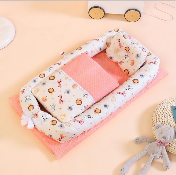 Foldable Portable Baby Crib – Anti-Pressure Newborn Travel Bed