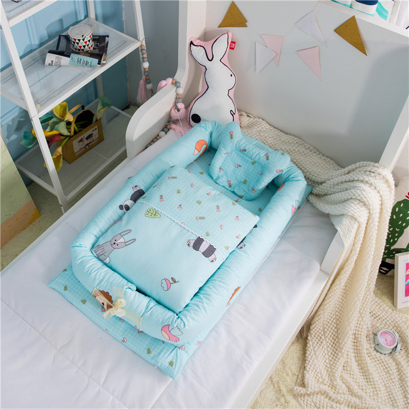 Foldable Portable Baby Crib – Anti-Pressure Newborn Travel Bed