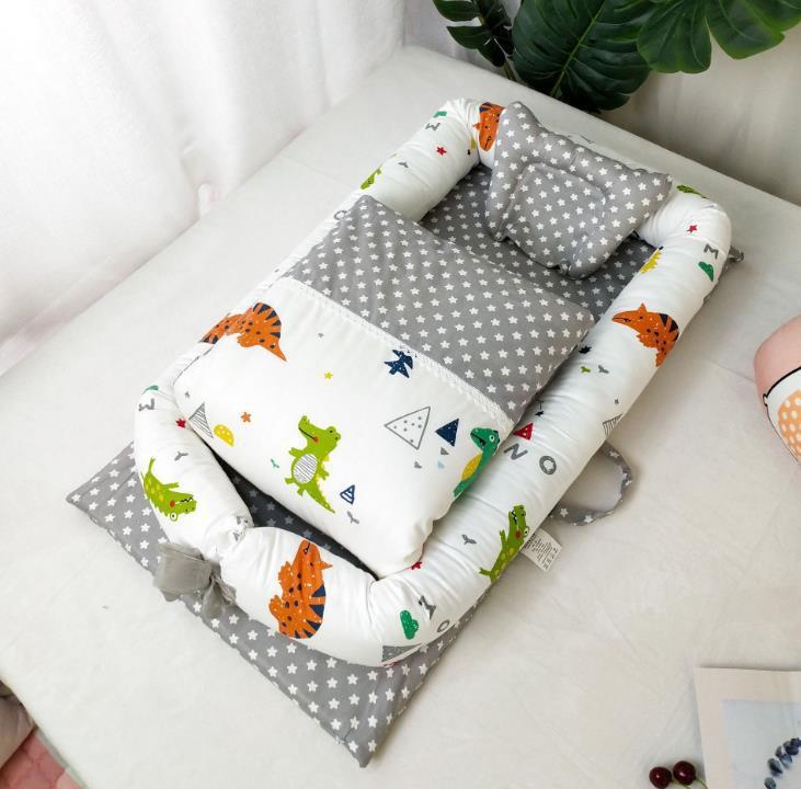 Foldable Portable Baby Crib – Anti-Pressure Newborn Travel Bed