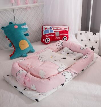 Foldable Portable Baby Crib – Anti-Pressure Newborn Travel Bed