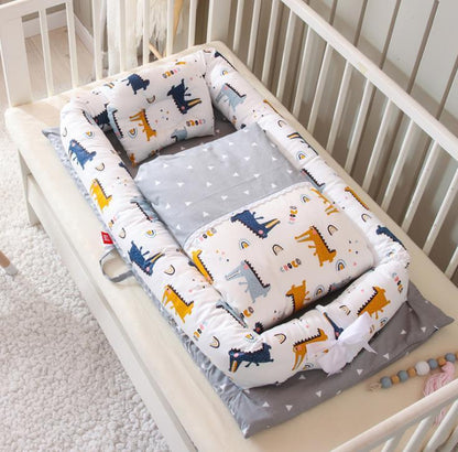 Foldable Portable Baby Crib – Anti-Pressure Newborn Travel Bed