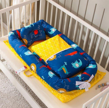 Foldable Portable Baby Crib – Anti-Pressure Newborn Travel Bed