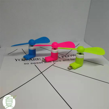 Compatible with Apple , Mobile Phone Mini Fan Android Portable Mobile Phone Mini Fan