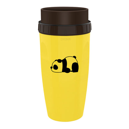 No-Cover Twist Travel Cup – Double Insulated Portable Tumbler with Straw for Kids & Adults