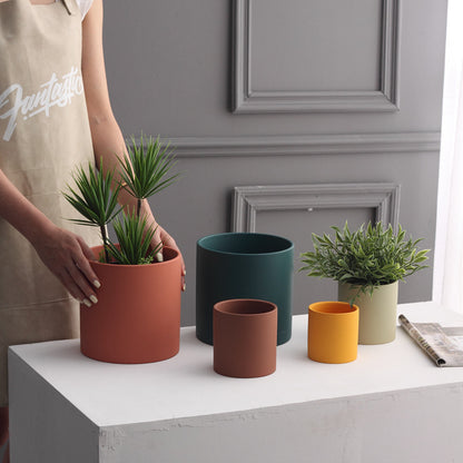 Industrial Style Ceramic Plant Po