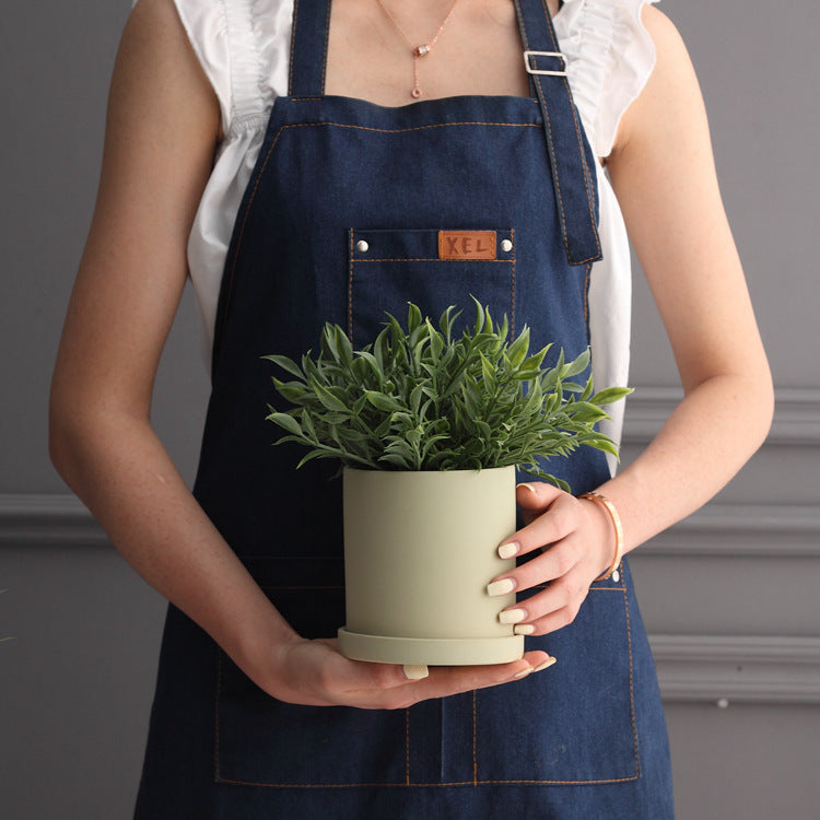 Industrial Style Ceramic Plant Po