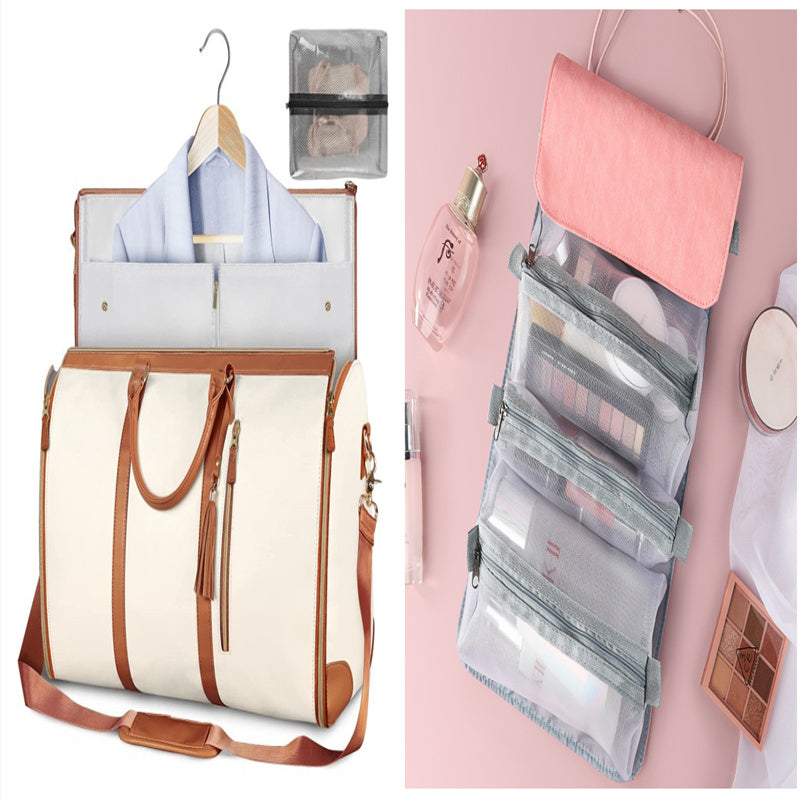 Women’s Large Travel Duffle Bag – Foldable Waterproof Tote & Suit Carrier
