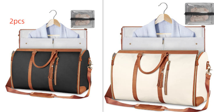 Women’s Large Travel Duffle Bag – Foldable Waterproof Tote & Suit Carrier
