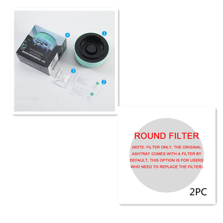 Smoke Removal Air Purification Ashtray – Automatic Anion Purifier for Home & Car