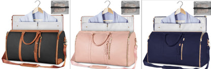 Women’s Large Travel Duffle Bag – Foldable Waterproof Tote & Suit Carrier