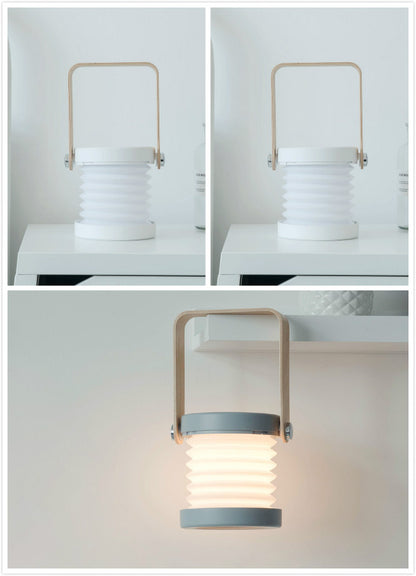 Foldable Touch Dimmable LED Night Light – Portable USB Rechargeable Lantern Lamp