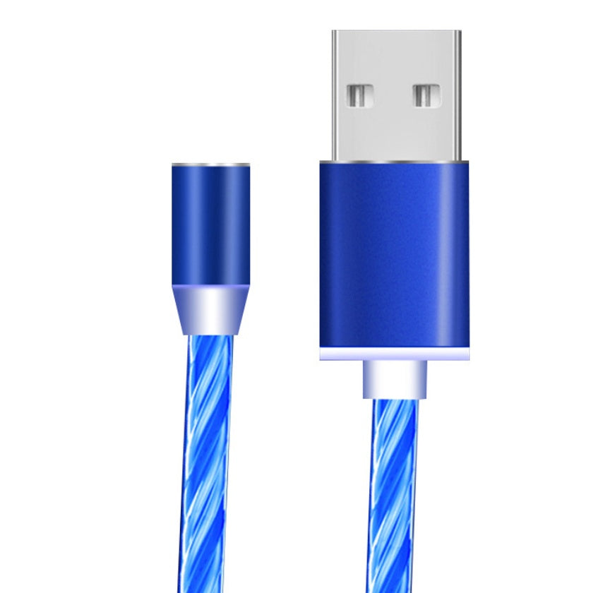 Flowing Light Magnetic Data Cable – iPhone/Android/Type-C