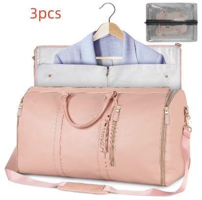Women’s Large Travel Duffle Bag – Foldable Waterproof Tote & Suit Carrier