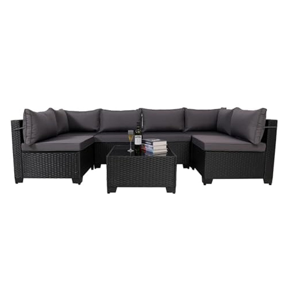 7-Piece Outdoor Rattan Patio Set