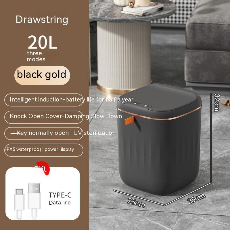 Smart Trash Can with Lid – Automatic Induction Dustbin for Bedroom, Kitchen & Car