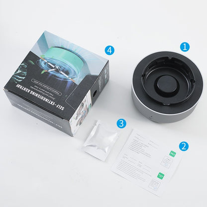 Smoke Removal Air Purification Ashtray – Automatic Anion Purifier for Home & Car