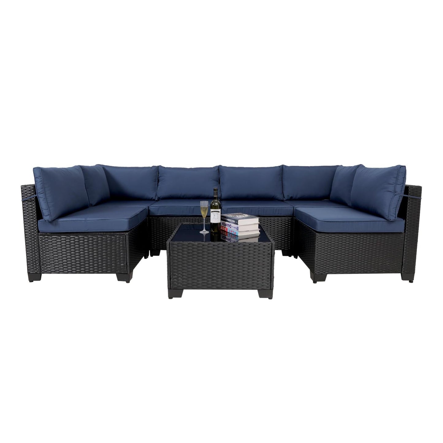 7-Piece Outdoor Rattan Patio Set
