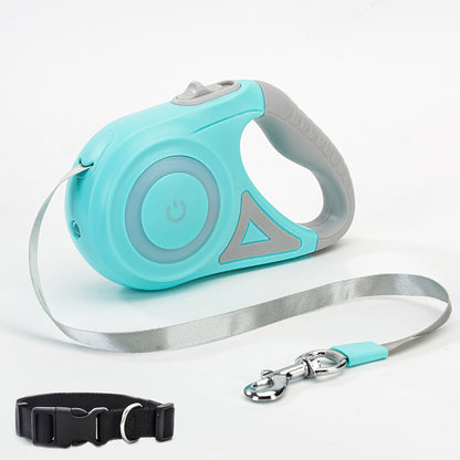 Retractable Dog Leash with Collar – Spotlight Automatic Pet Lead